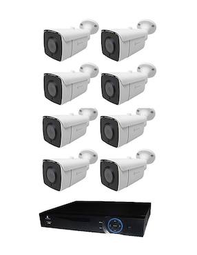 Kit 8 Cámaras De Seguridad Secucore Inalámbrica 2K Con Capacidad Para Grabar Compatible Con Onvif Para Interior