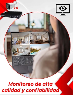 Kit 8 cámaras de seguridad Secucore inalámbrica 2K con capacidad para grabar para interior