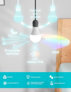 Foco smart Heuman Brand 9 Watts de ilumnación