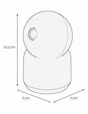 Cámara Wi-Fi de seguridad Heuman Brand alámbrica HD 30° a 90° con capacidad para grabar visión nocturna para interior