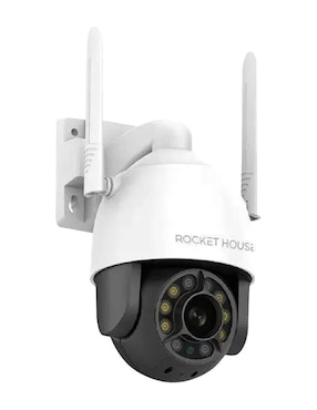 Kit 2 cámaras de seguridad Rocket House inalámbrica Full HD 360° con capacidad para grabar visión nocturna para exterior