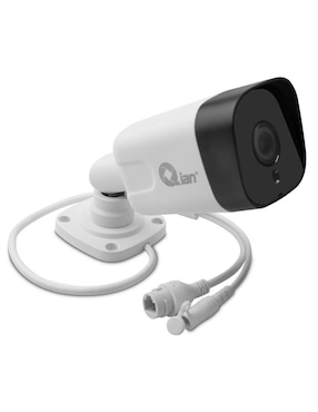 Cámara Individual De Seguridad Qian Alámbrica Full HD 47° A 100° Con Capacidad De Grabar Con Visión Nocturna Compatible Con H.264/ H.265/ H.265+ (codificación Inteligente) Para Interior Y Exterior