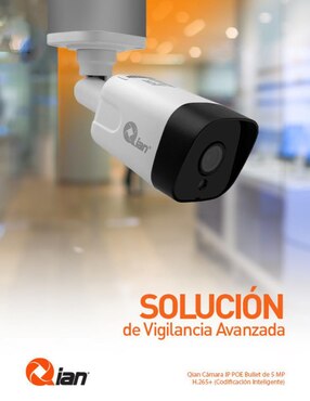 Cámara individual de seguridad Qian alámbrica Full HD 47° a 100° con capacidad para grabar visión nocturna para interior y exterior