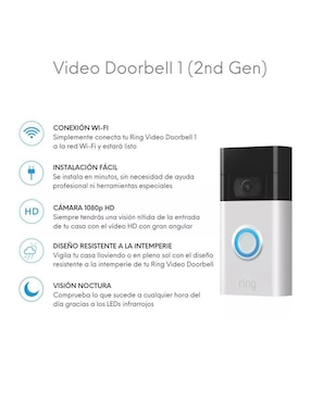 Timbre Smart Ring Doorbell video 1 gen 2