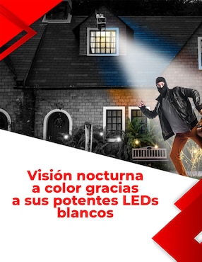 Cámara Wi-Fi de seguridad Secucore inalámbrica 2K 350° con capacidad para grabar visión nocturna para interior y exterior