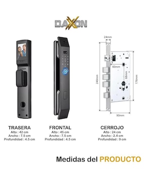 Cerradura digital Daxxon Z3000 biométrica