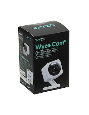 Cámara individual de seguridad Wyze alámbrica 2K 120° con capacidad para grabar visión nocturna para interior y exterior