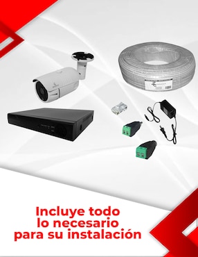Kit 8 cámaras de seguridad Secucore alámbrica 4K/UHD 90° con capacidad para grabar visión nocturna para interior y exterior