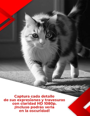 Cámara Wi-Fi de seguridad Secucore inalámbrica Full HD 75° con capacidad para grabar visión nocturna para interior