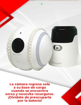 Cámara Wi-Fi de seguridad Secucore inalámbrica Full HD 75° con capacidad para grabar visión nocturna para interior