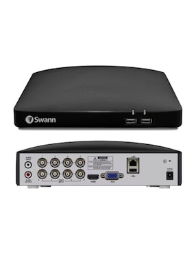 Kit 8 cámaras de seguridad Swann alámbrica 4K/UHD 90° con capacidad para grabar visión nocturna para interior y exterior