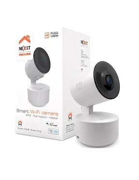 Cámara individual de seguridad Nexxt Solutions inalámbrica 2k 360° con visión nocturna y capacidad de grabar para interior