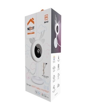 Cámara Wi-Fi de seguridad Nexxt Home alámbrica 2K 106° con capacidad para grabar visión nocturna para interior