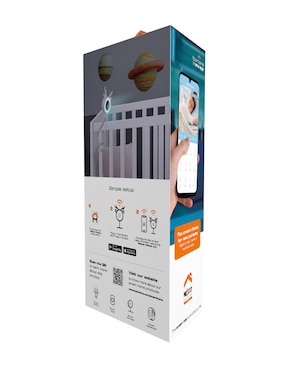 Cámara Wi-Fi de seguridad Nexxt Home alámbrica 2K 106° con capacidad para grabar visión nocturna para interior