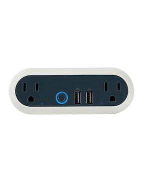 Multicontacto Smart Tecnolite Connect Intensity de 2 salidas y 2 puertos USB