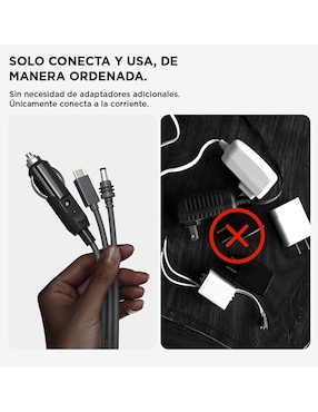 Cable Barril DC Heuman Brand Barril DC, USB C y enchufe para cigarillos de 5m