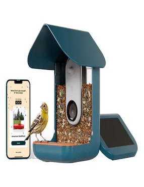 Alimentador automático Birdbuddy para ave