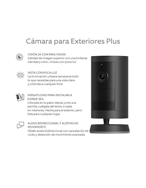 Cámara WI-FI de seguridad Ring modelo Video Doorbell inalámbrica2k 160/140/80 con capacidad de grabar y visión nocturna para exterior