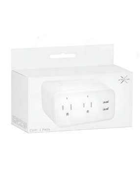 Multicontacto Smart Xtellar de 2 salidas y 2 puertos USB