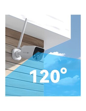 Cámara solar de seguridad Swann inalámbrica 4K/UHD 110° con capacidad para grabar visión nocturna para interior y exterior