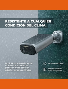 Cámara wi-fi de seguridad Tecnolite Connect inalámbrica 2K 120° con visión nocturna para exterior
