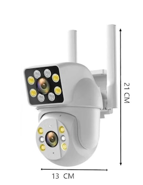 Cámara Wi-Fi de seguridad Belug inalámbrica Full HD 350° con capacidad para grabar para interior y exterior
