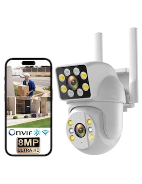 Cámara Wi-Fi de seguridad Belug inalámbrica Full HD 350° con capacidad para grabar para interior y exterior