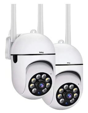 Kit 2 cámaras de seguridad Belug inalámbricas full HD 360° con visión nocturna con capacidad para grabar para interior y exterior