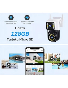 Cámara individual de seguridad con visión nocturna Belug inalámbrica HD 90° con capacidad de grabar para exterior