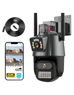 Cámara individual de seguridad Belug inalámbrica Full HD 360 con capacidad de grabar para exterior