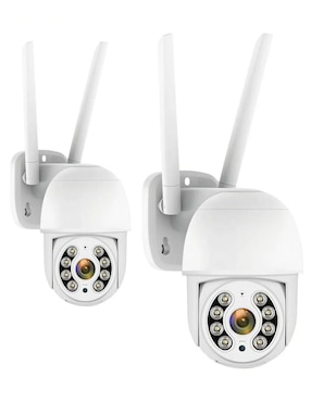 Kit 2 cámaras de seguridad Belug inalámbrica Full HD 360° con capacidad de grabar con visión nocturna para exterior