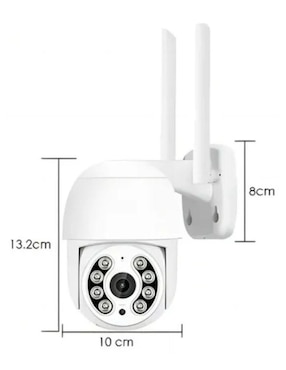 Kit 2 cámaras de seguridad Belug inalámbrica Full HD 360° con capacidad de grabar con visión nocturna para exterior
