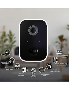 Cámara de seguridad Nexxt inalámbrica Full HD 120° con visión nocturna para interior y exterior