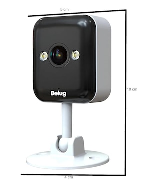 Cámara Wi-Fi de seguridad con visión nocturna belug Inalámbrica HD 360° con capacidad de grabar para interior y exterior