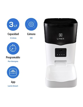 Alimentador automático Lanix para perro y gato