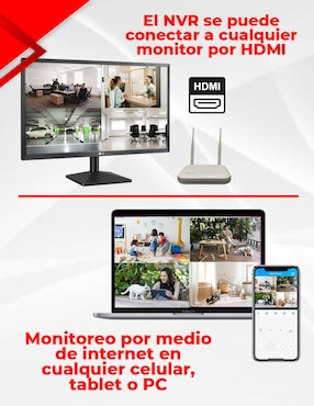 Kit 8 cámaras de seguridad Secucore Inalámbrica 2K 160/170 con capacidad de graba y visión nocturna para interior y exterior