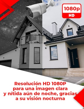 Kit 4 cámaras de seguridad Secucore Inalámbrica 2K 70° con capacidad de grabar y visión nocturna para interior y exterior
