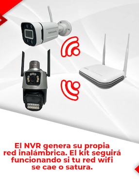 Kit 8 cámaras de seguridad Secucore Inalámbrica 2K 350 con capacidad de grabar y visión nocturna para interior y exterior