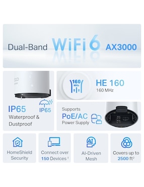 Mesh alámbrico e inalámbrico Tp Link Deco x50-outdoor 1 pack v 1