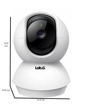 Kit 2 cámaras de seguridad Lab.G alámbrica Full HD 30° a 90° con capacidad de grabar Visión Nocturna para interior y exterior
