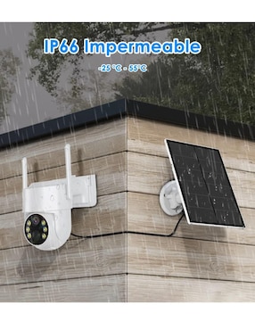 Cámara solar de seguridad Lab.g inalámbrica full hd 360° con capacidad de grabar vision nocturna para interior y exterior