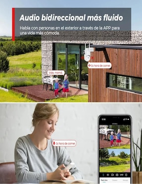 Kit 2 cámaras de seguridad Belug alámbrica full hd 360° con capacidad de grabar vision nocturna para exterior