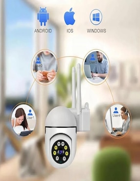 Kit 2 cámaras de seguridad Yutucam modelo 2pzs-288 alámbrica full hd 360° capacidad de grabar vision nocturna para interior y exterior