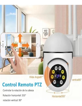 Kit 2 cámaras de seguridad Yutucam modelo 2pzs-288 alámbrica full hd 360° capacidad de grabar vision nocturna para interior y exterior