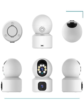 Cámara individual de seguridad Vak modelo VS-W10 inalámbrica 4K/UHD 90° con capacidad de grabar y visión nocturna para interior
