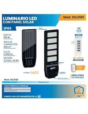 Lámpara LED blanca Igoto