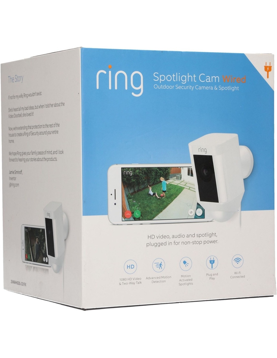 Cámara individual de seguridad modelo Spotlight Cam inalámbrica HD 120° a 170° con capacidad para grabar para interior y exterior 8