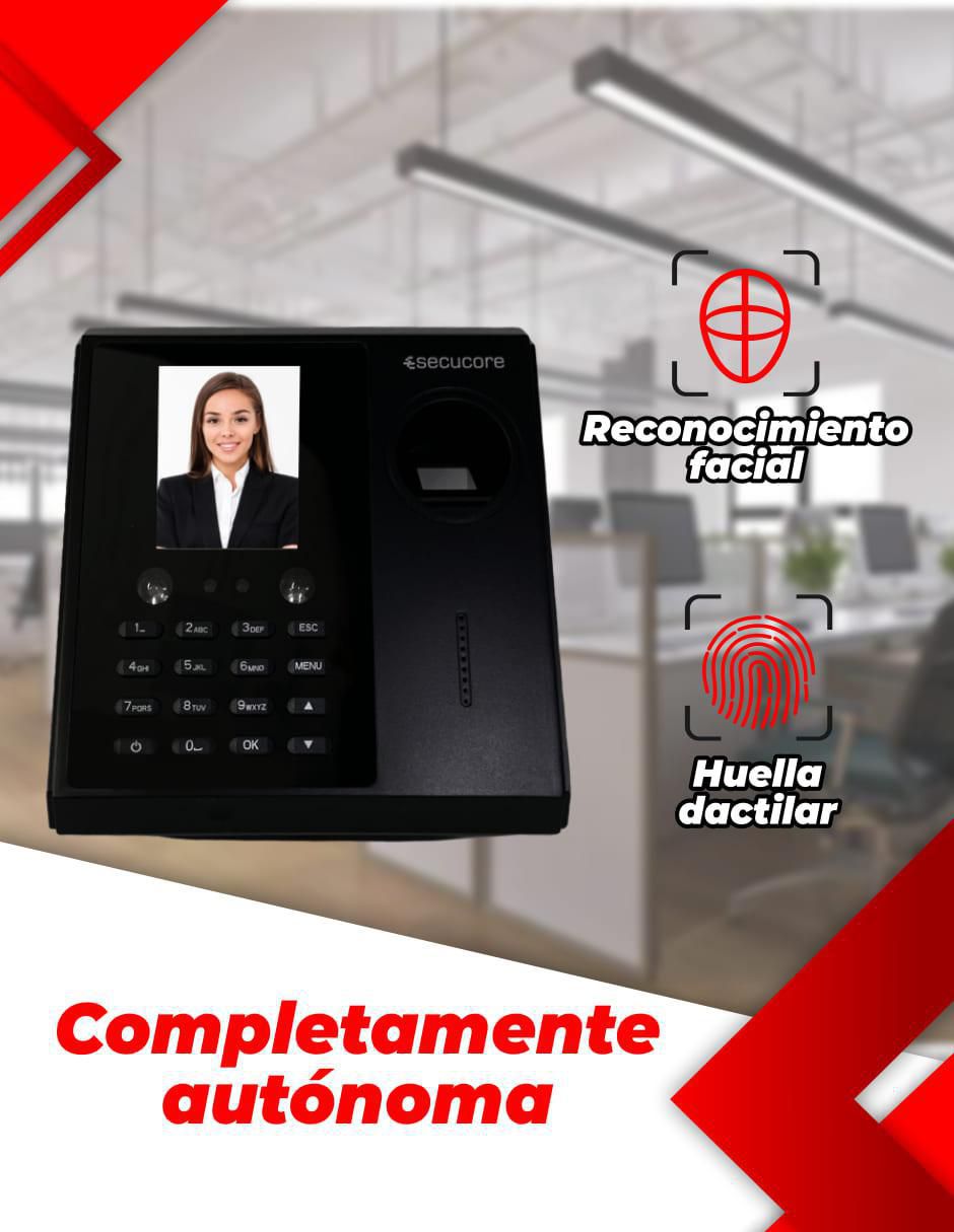 Reloj checador biométrico FRH10 4