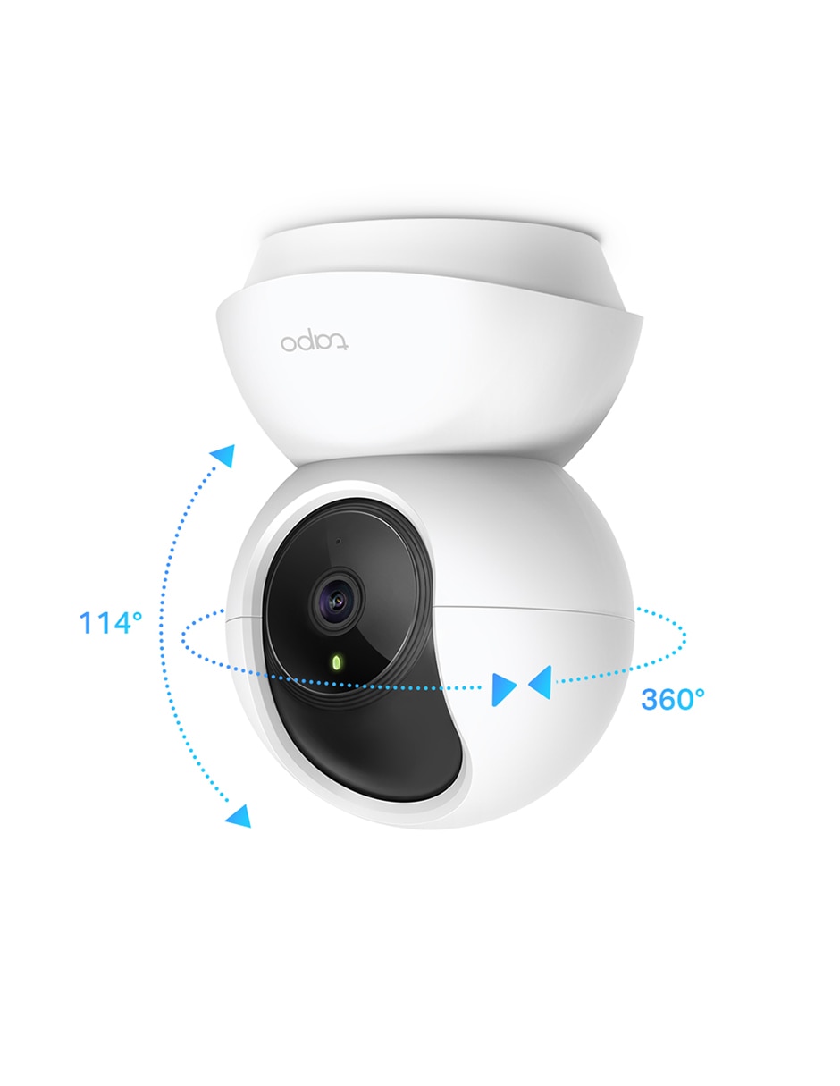 Cámara individual de seguridad alámbrica 4K/UHD 360° con capacidad para grabar para interior 2