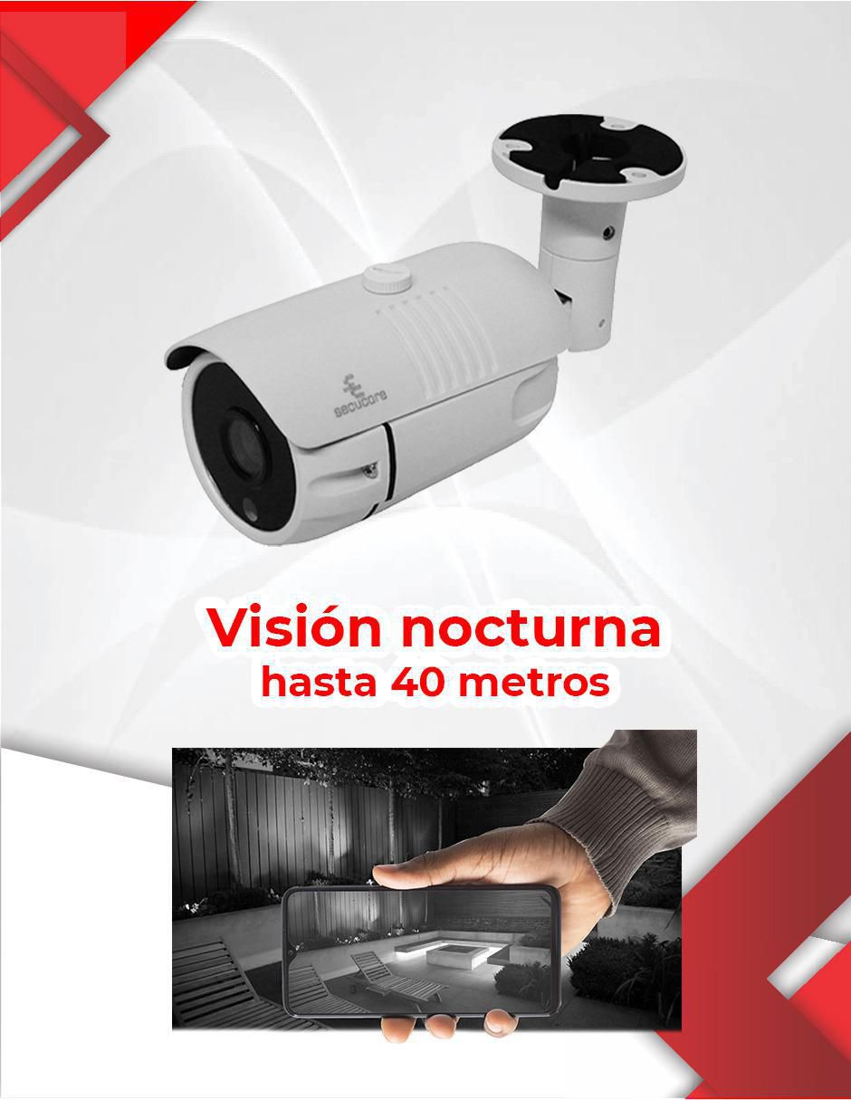 Cámara individual de seguridad inalámbrica 4K/UHD 90° para interior y exterior 2